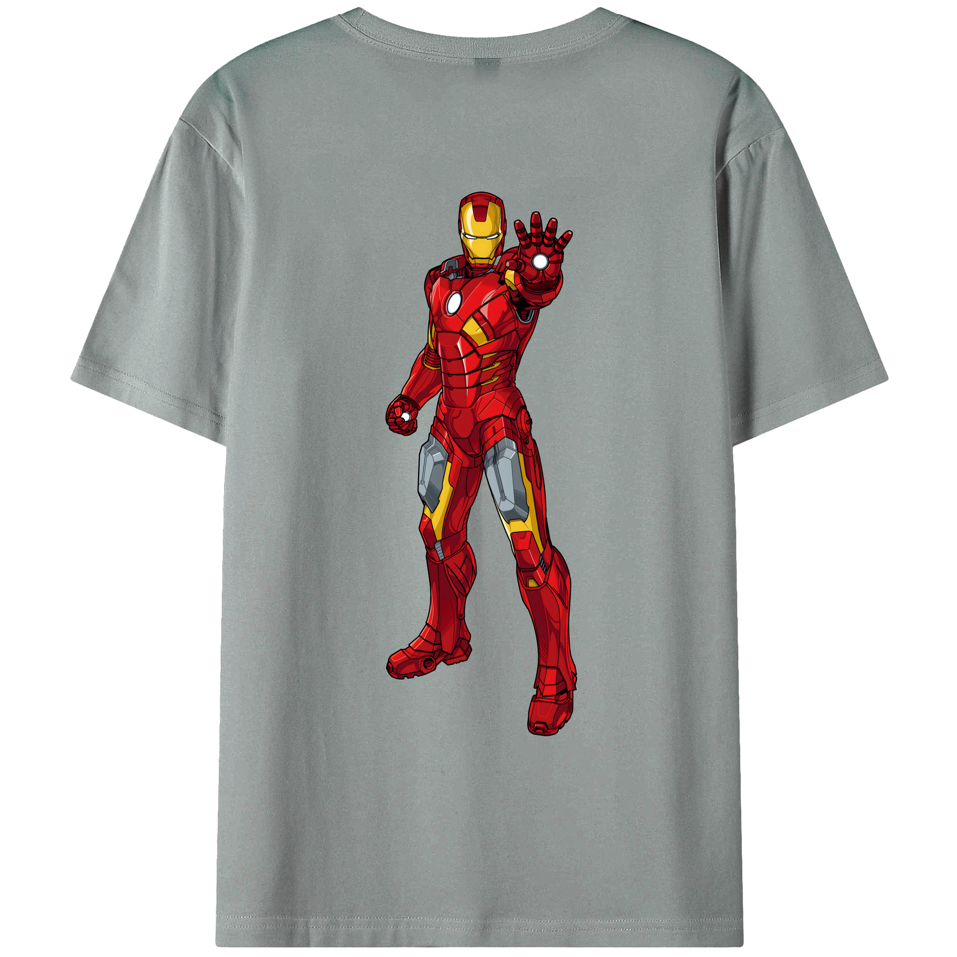 （画像用） アベンジャーズ The Avengers 綿100％ メンズ半袖Tシャツ（バックプリント） 通気性